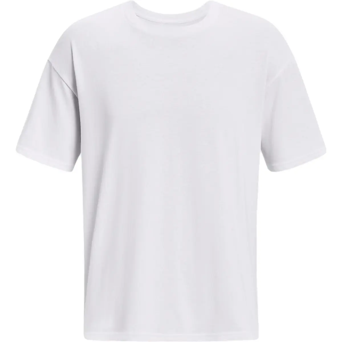 Under Armour T-Shirts Men's White Crew Neck Moderate Straight Fit