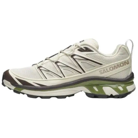 SALOMON XT 6 Anti Slip Wear Resistant Low Top Running Shoes Unisex Beige Green