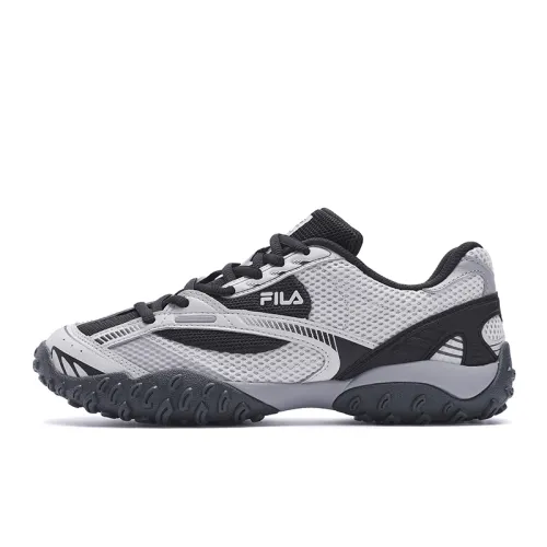 FILA ECHAPPE Abrasion Resistant Breathable Low top Casual Shoes Women's Black Gray