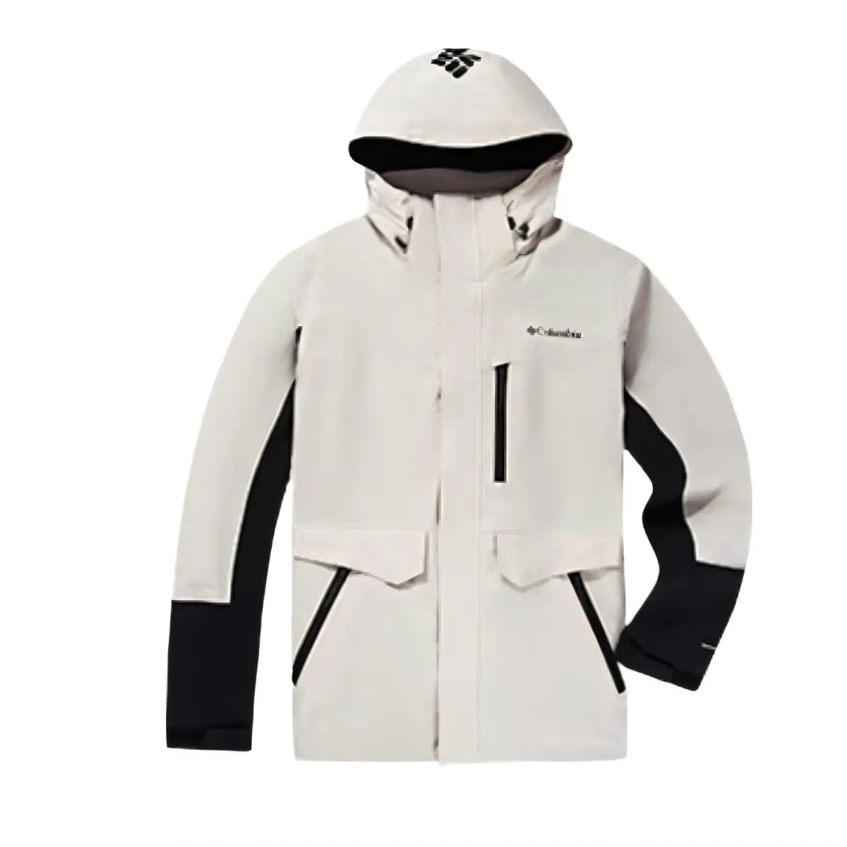 Columbia Mountain Versatile Waterproof Windbreaker Jacket Men's White