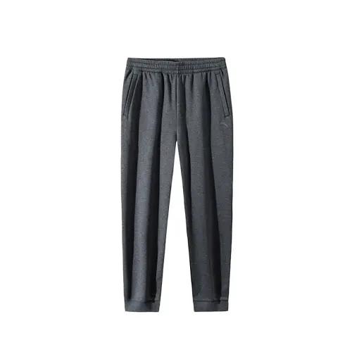 Anta Variety Training Collection Knitted Sweatpants Men's H150R Gray Heather Gray