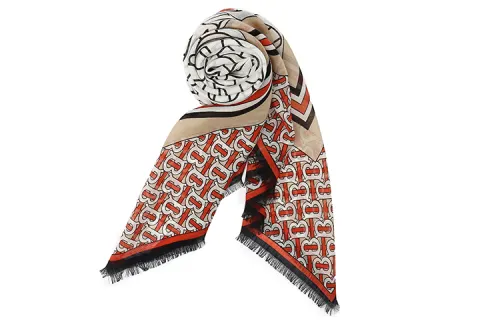 Burberry Large Monogram Square Scarf