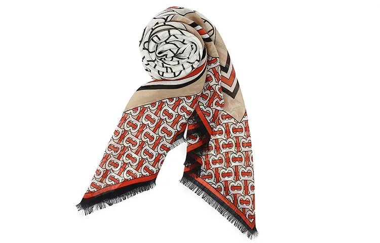 Burberry Large Monogram Square Scarf