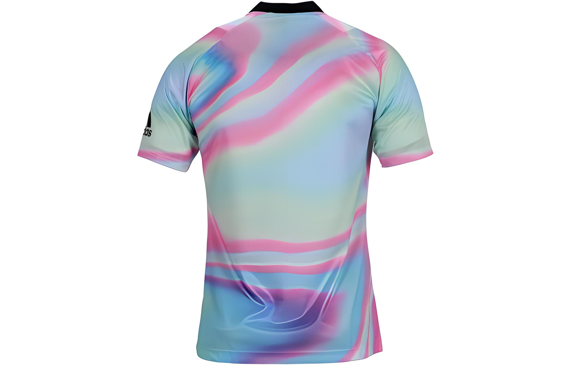 Adidas Soccer Jerseys Unisex Pink/Blue Moderate Straight Fit