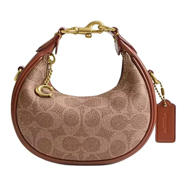 COACH Cow Leather Handbags Mini Women's Brown