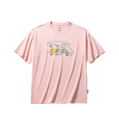 Anta Life Collection T Shirt Men's Clear Plum Powder