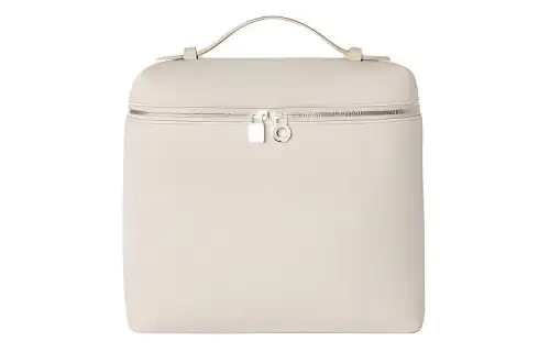 Loro Piana ExtraPocket Cow Leather Tofu Bag Backpack Women's Light Lime Color