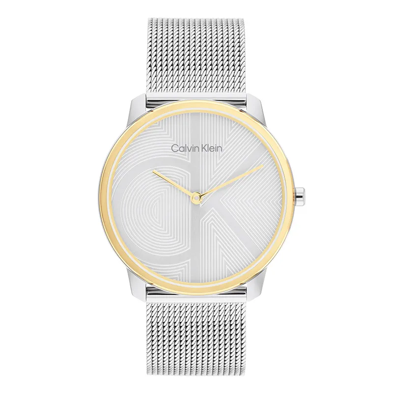CALVIN KLEIN Wrist Watches Quartz Movement Steel Strap 40mm Silver Dial Unisex 30m Waterproof