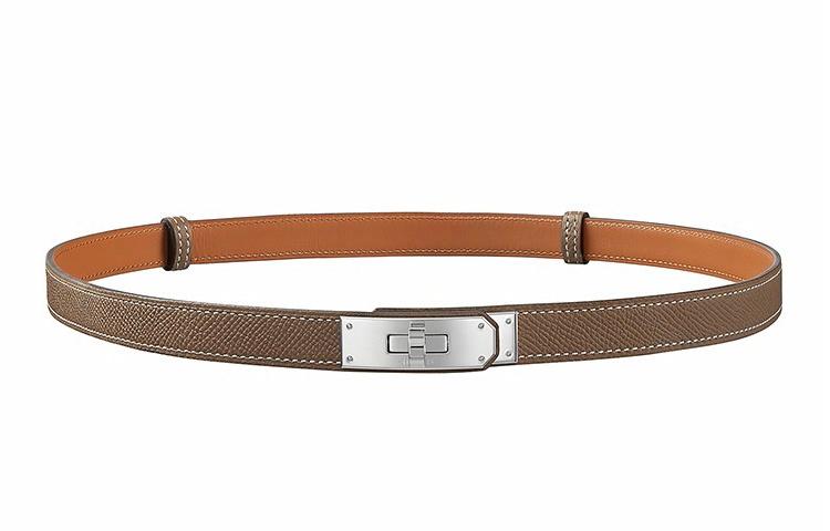 Женский ремень Hermes Kelly (серый) — фото 1