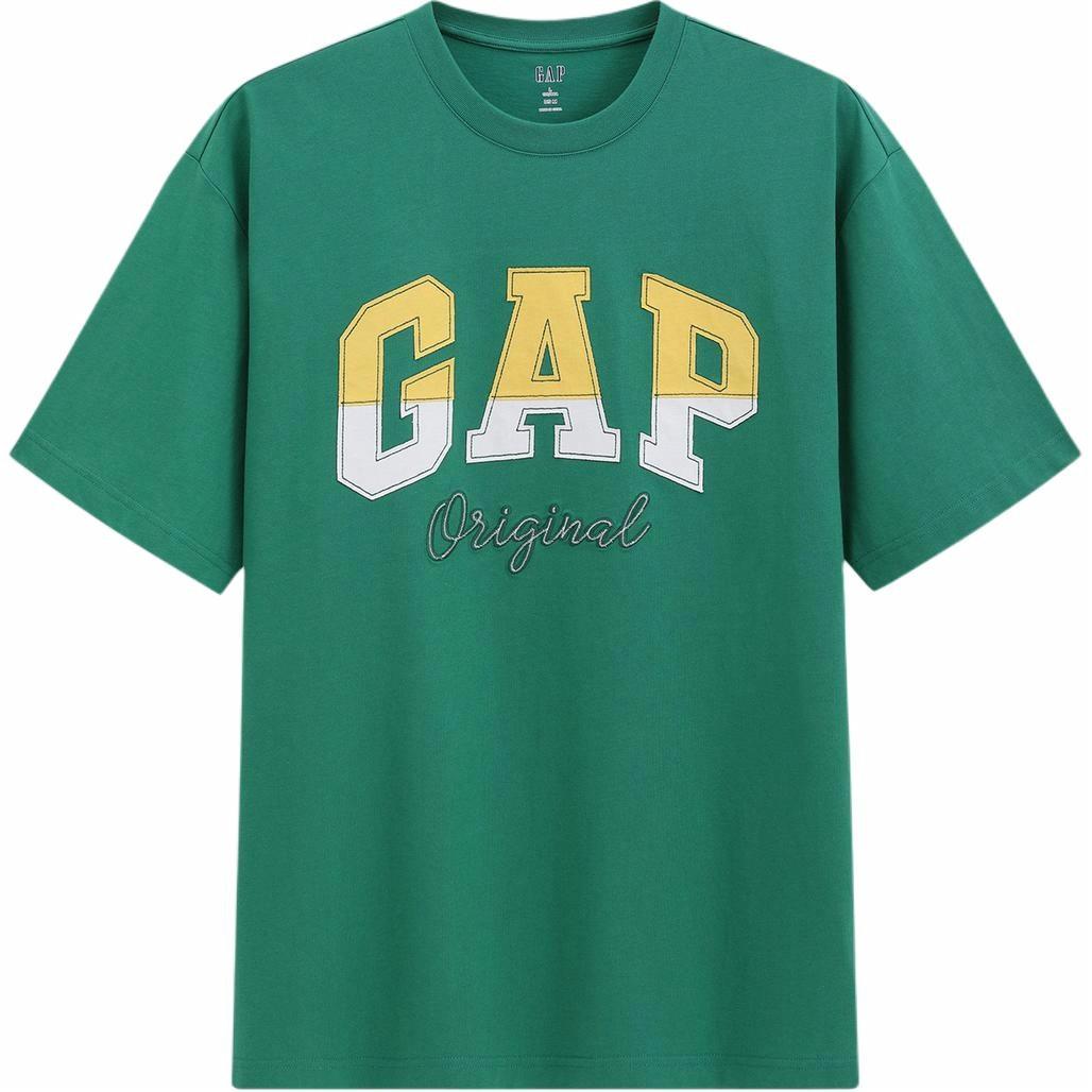 Футболка GAP с двухцветным логотипом (белая)