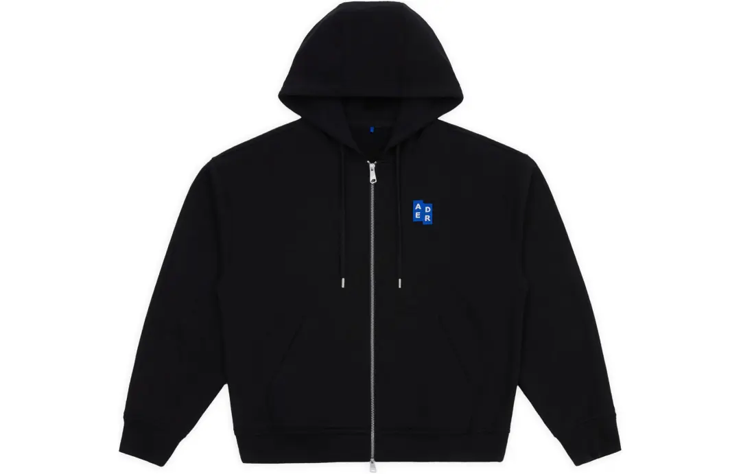 Ader Error logo-patch cotton hoodie
