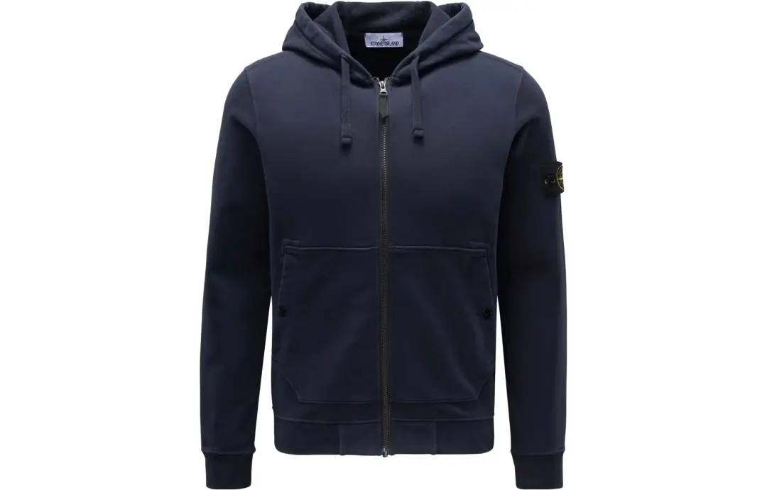 STONE ISLAND Logo Patch Zipped Hoodie