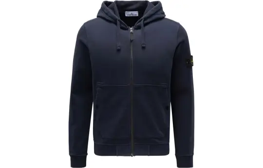 STONE ISLAND Logo Patch Zipped Hoodie