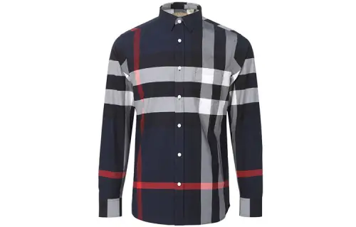 Burberry Shirts Men's Lapel Moderate Shirt