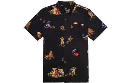 Vans Shirts Men's Black Lapel Moderate Other