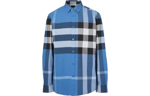 Burberry Shirt Men's Dark Sky Blue