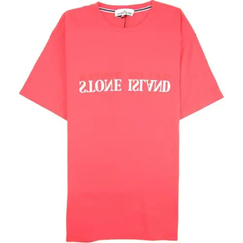 STONE ISLAND T Shirt Men's Coral Powder