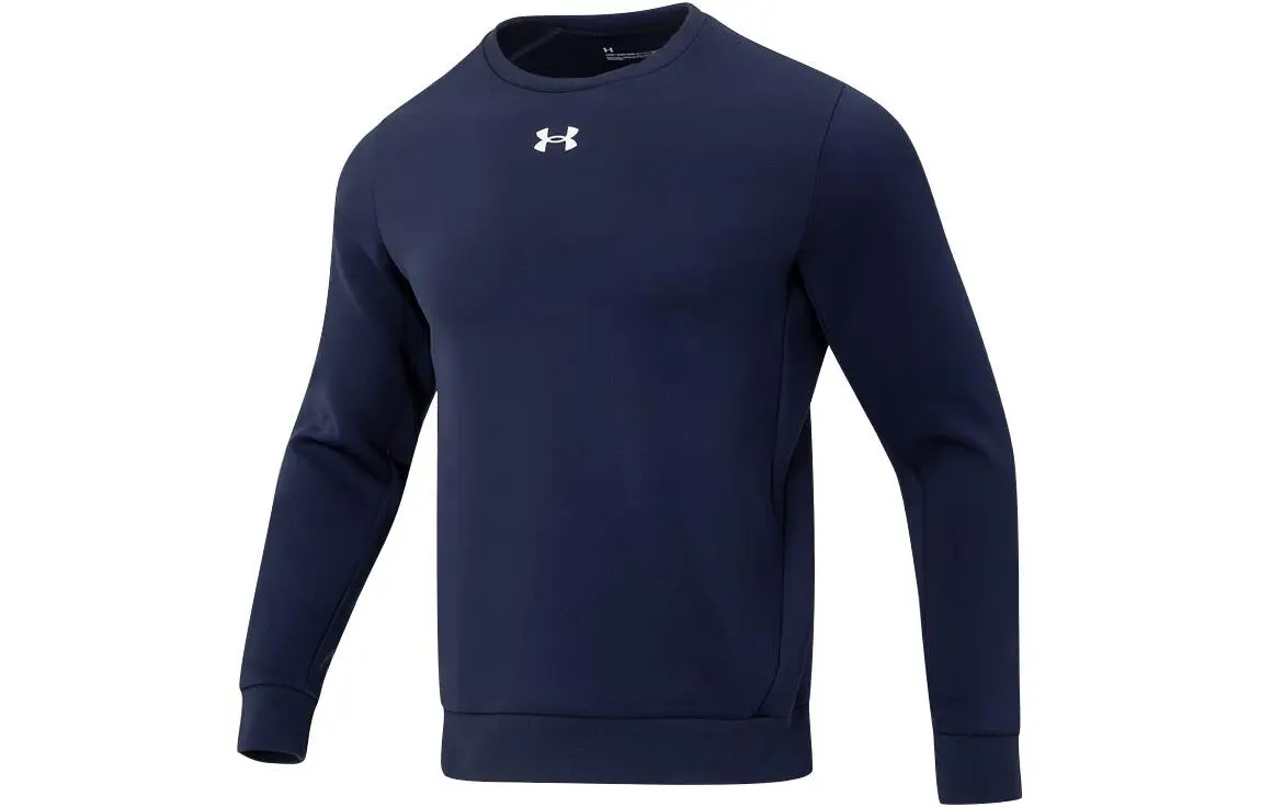 Under Armour Sweatshirts Unisex Navy Blue Crew Neck Moderate Regular