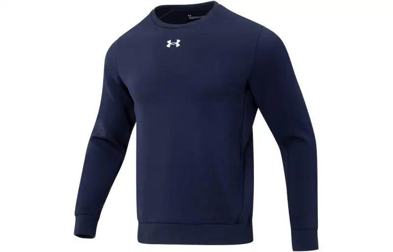 Under Armour Sweatshirts Unisex Navy Blue Crew Neck Moderate Regular