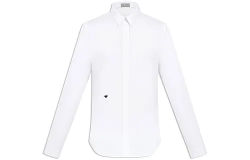 DIOR Quarterly New Products Shirts Men's White Pointed Collar Moderate Other