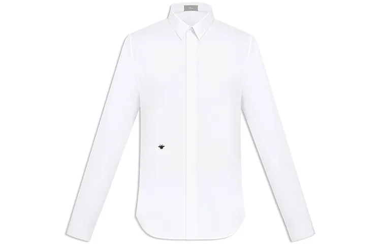 DIOR Quarterly New Products Shirts Men's White Pointed Collar Moderate Other
