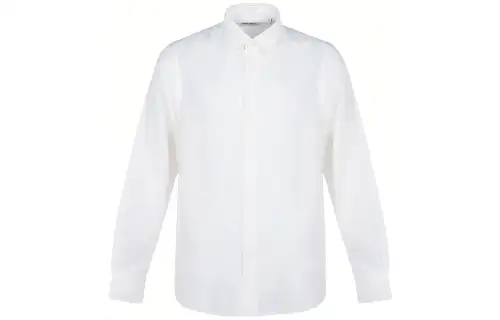 KENZO Shirts Men's White Pointed Collar Moderate Shirt