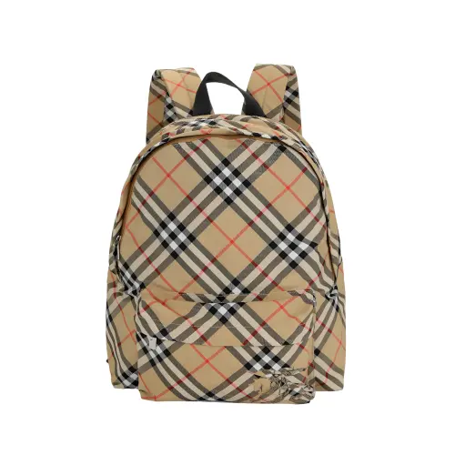 Burberry Canvas, Polyester Backpack Men's Sand