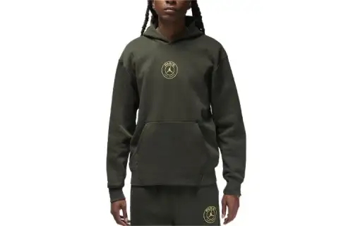 Jordan Paris Saint Germain Sweatshirt Men's Olive Green