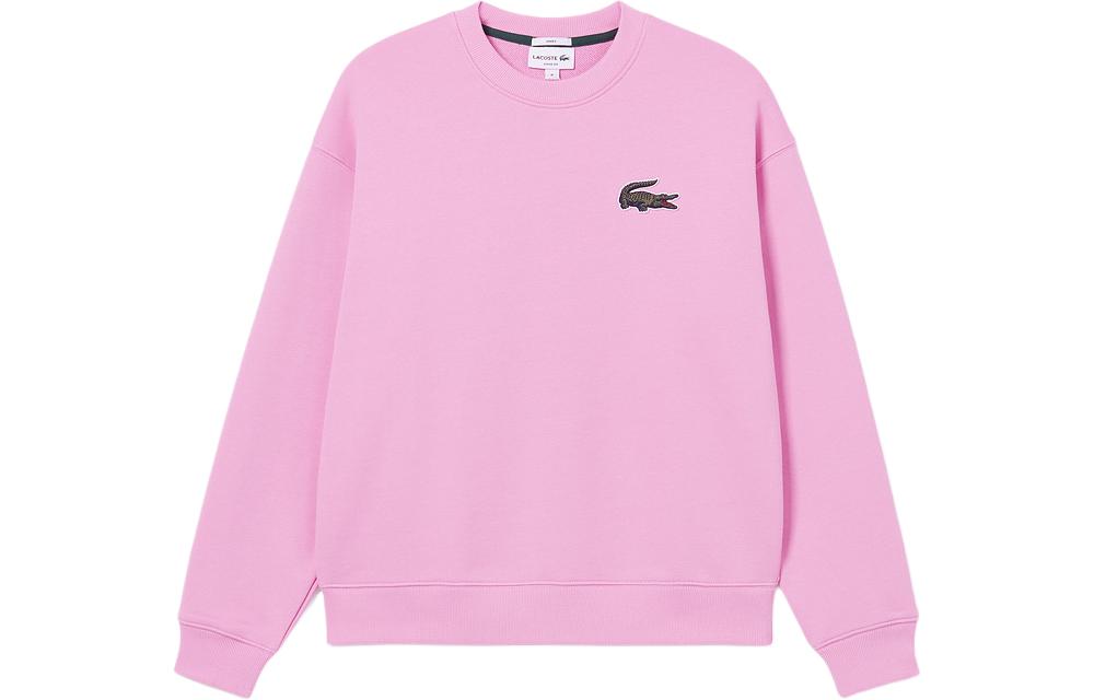 Унисекс худи LACOSTE Оверсайз (бледно-фиолетовое)