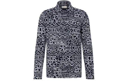 Dior x Shawn Stussy patterned long-sleeve shirt
