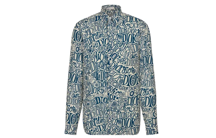 DIOR x X Shawn Shirt Men's Blue