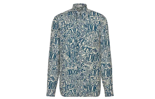 DIOR x X Shawn Shirt Men's Blue