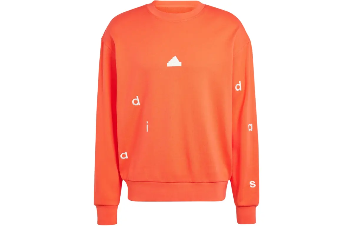 Adidas Embroidered Sweatshirt Men's Light Red