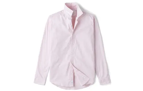 Timberland Shirts Men's Light Pink Pointed Collar Moderate Shirt