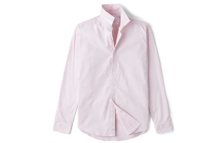 Timberland Shirts Men's Light Pink Pointed Collar Moderate Shirt