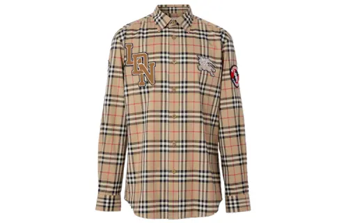 Burberry VINTAGE Shirt Men's Khaki