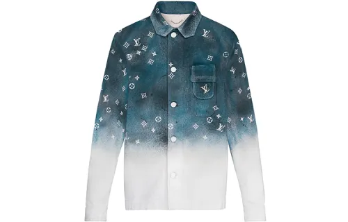 LOUIS VUITTON Shirt Unisex Blue White Gradient