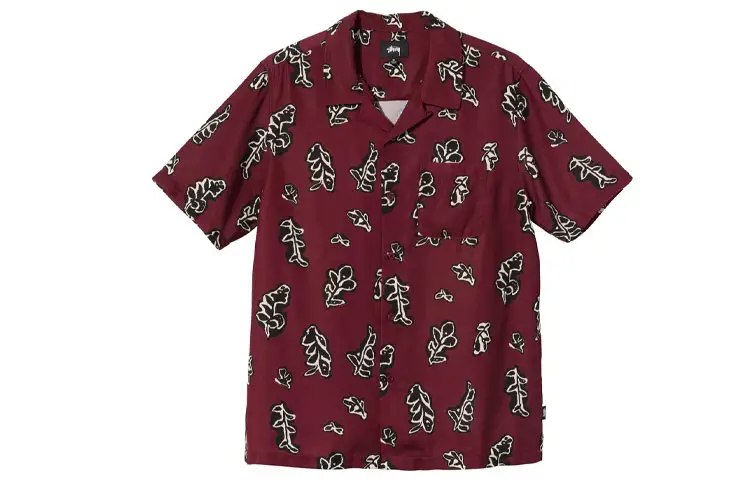 Stussy Shirts Men's Cuban Collar Moderate Other