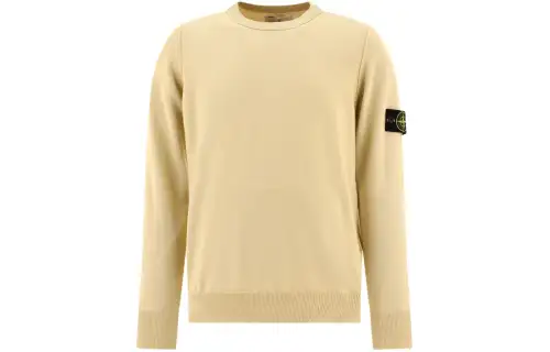 STONE ISLAND Compass Patch Crewneck Knitted Jumper