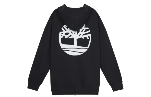 Timberland Sweatshirts Men's Black Hooded Moderate Regular