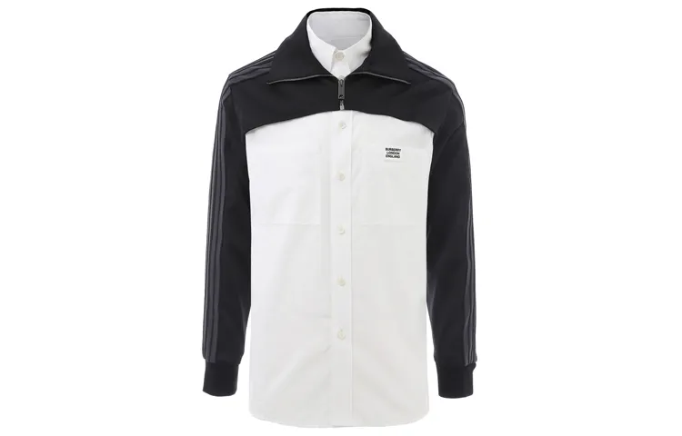 Burberry Shirts Men's White Lapel Moderate
