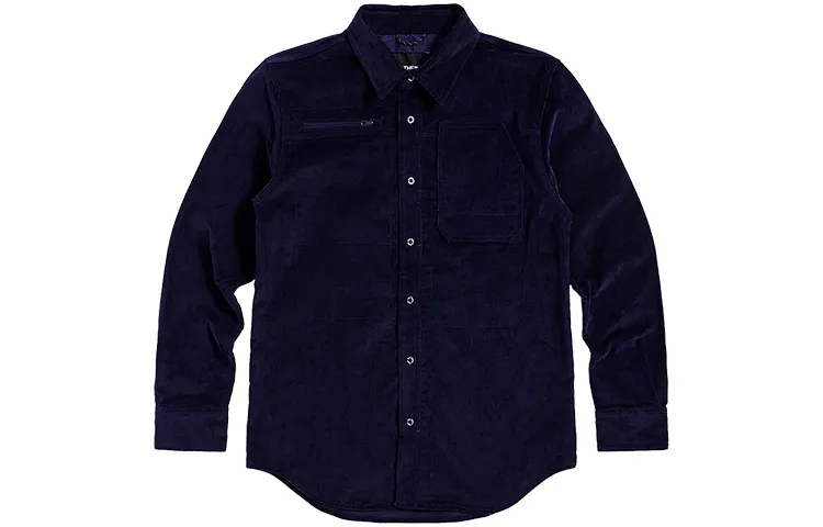 THE NORTH FACE Shirts Men's Blue Pointed Collar Moderate Shirt
