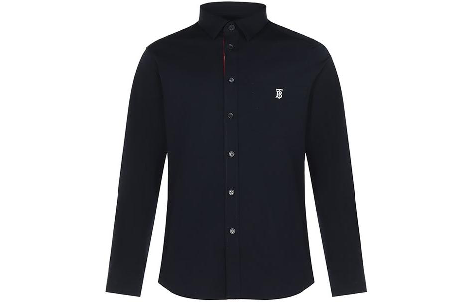 Burberry Classic spring navy shirt, with your logo imprint, print