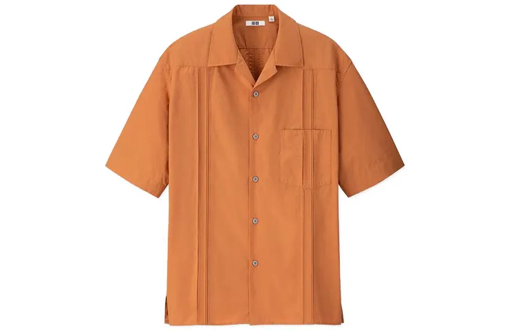 UNIQLO U Collection Shirts Men's Polo Collar Moderate Shirt