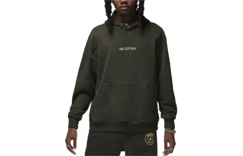 Jordan Paris Saint Germain Sweatshirt Men's Olive Green