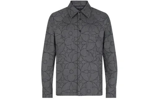LOUIS VUITTON New Quarterly Products Of LV Shirt Men's Gray