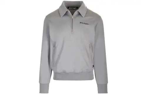 PALM ANGELS Logo-embroidered Side-stripe Sweatshirt