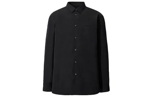 UNIQLO Jil Sander Shirts Men's Black Moderate Shirt