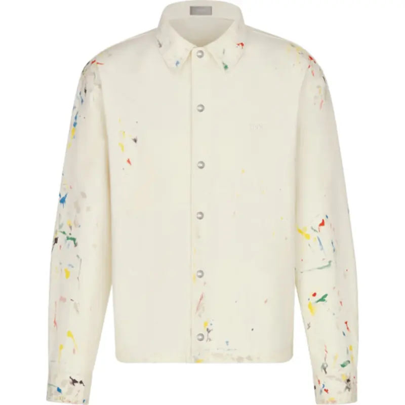 DIOR Quarterly New Products Shirts Men's White Lapel Moderate Other