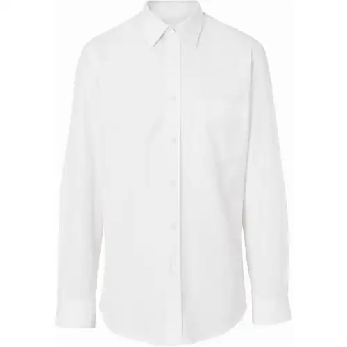 Burberry Shirts Men's White Pointed Collar Moderate Shirt